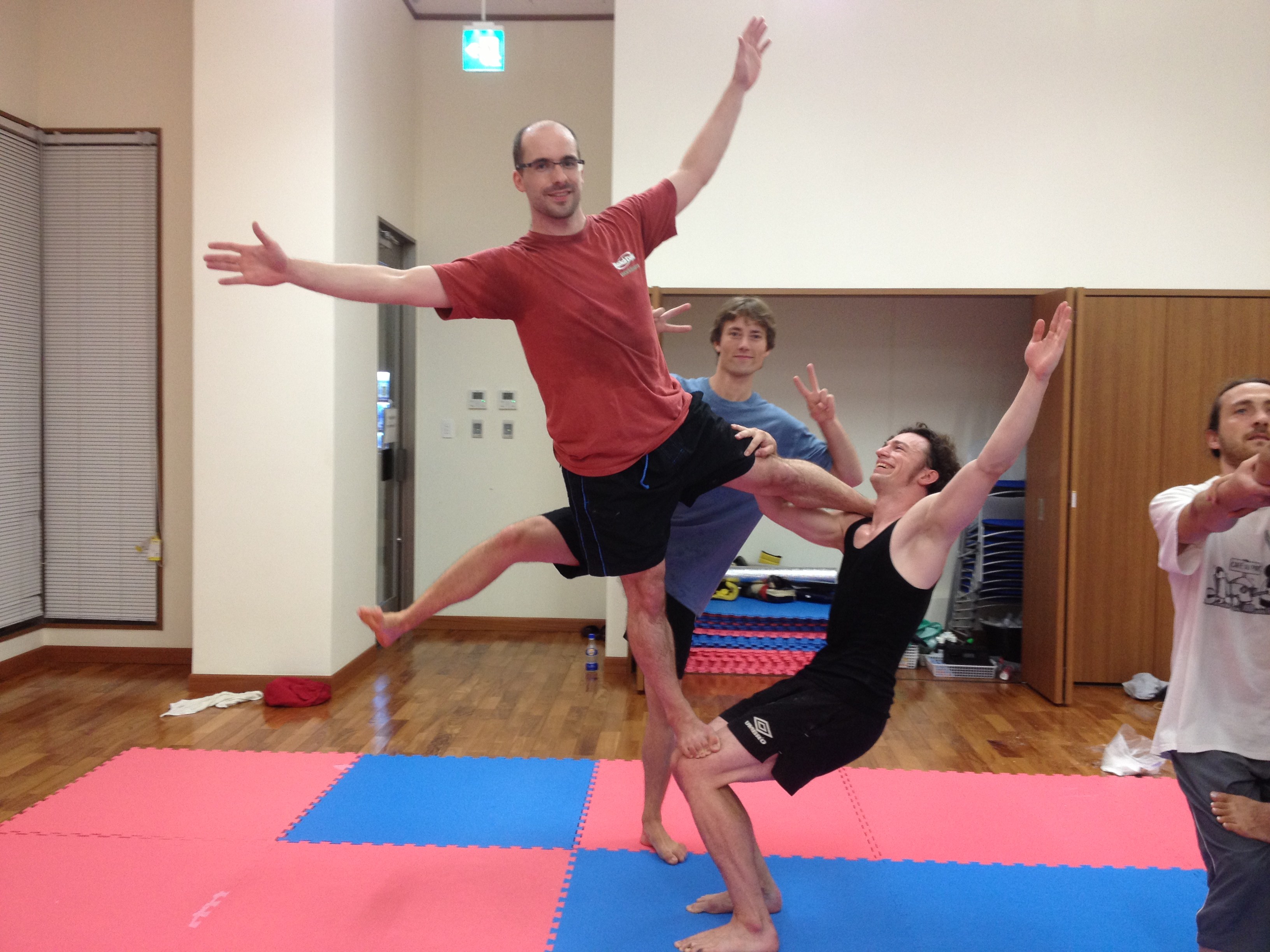Acrobatics Practice With Melanie And Alex Oist Groups