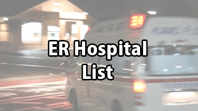 Go to list of hospitals with Emergency Rooms