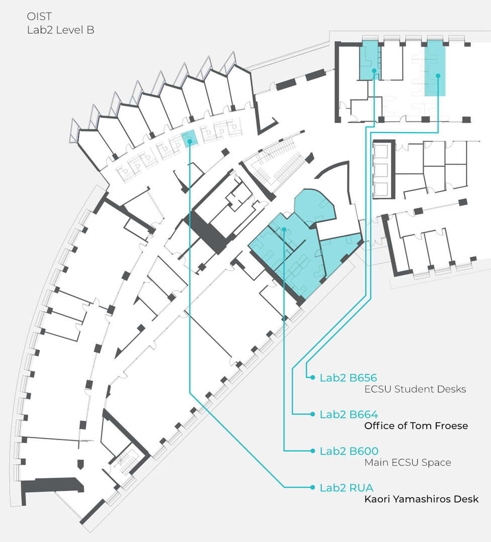Map with ECSU Access  and lab location