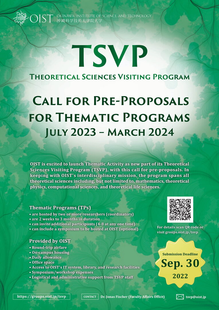 Open Call for Thematic Programs FY2023 Poster